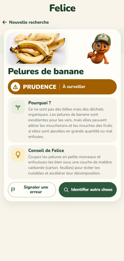 Résultat pour des pelures de banane, avec le pourquoi et le conseil de Felice